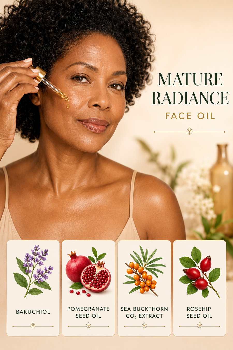 Mature Radiance Face Oil — Luxury Botanical Hydration