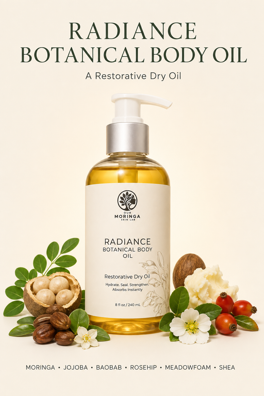 Botanical Body Oil — Full-Body Glow, Every Day