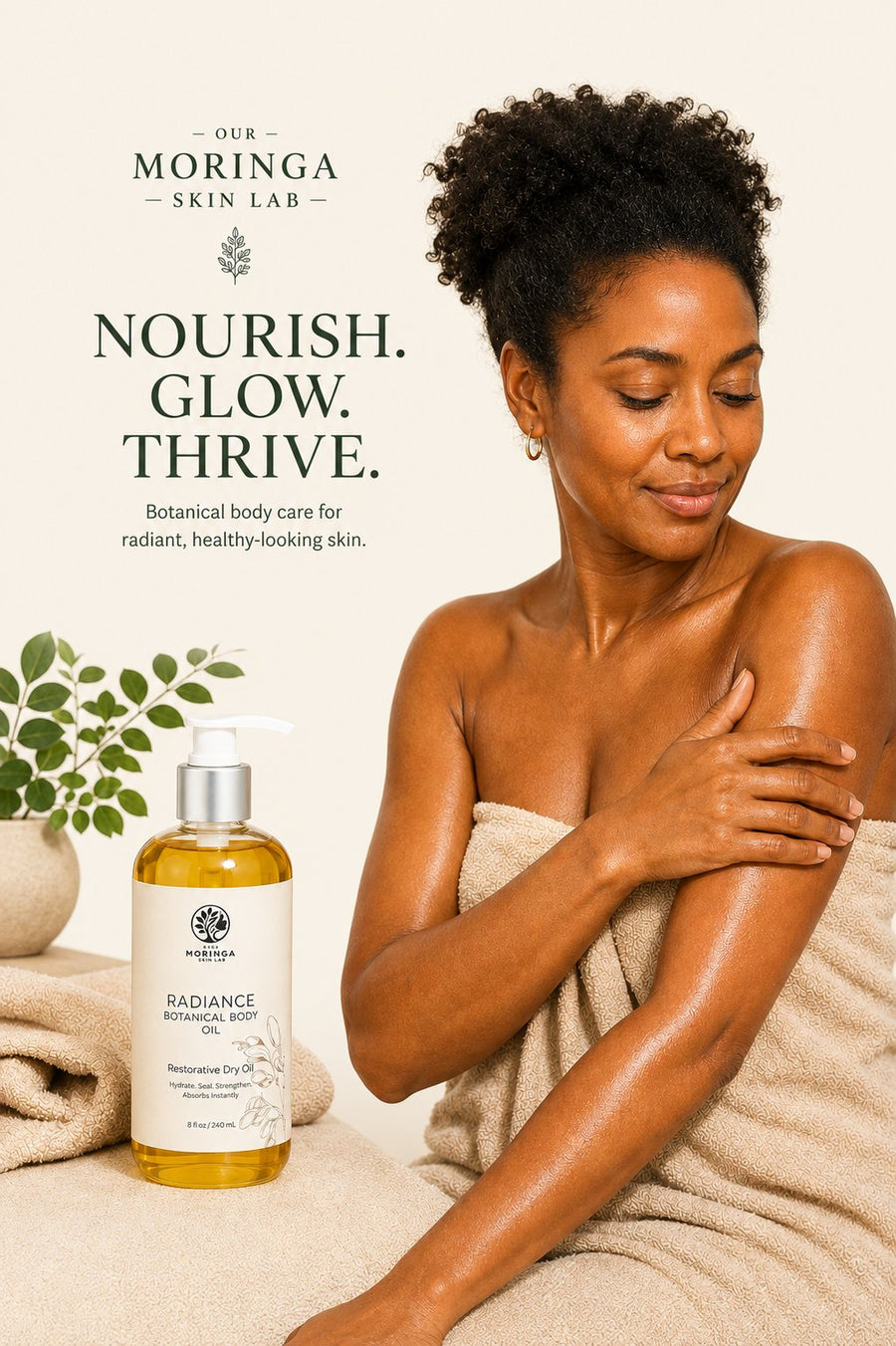 Radiance Botanical Body Oil — lifestyle